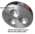 NEW OnSolar Surface / Recess mount 3W 12v LED light fitting complete